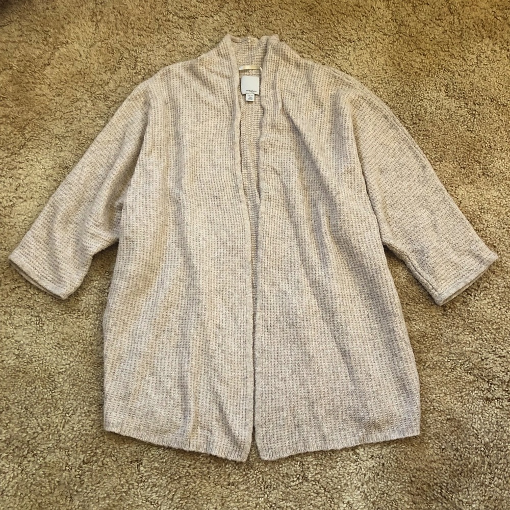 Halogen Open Front Knit Cardigan